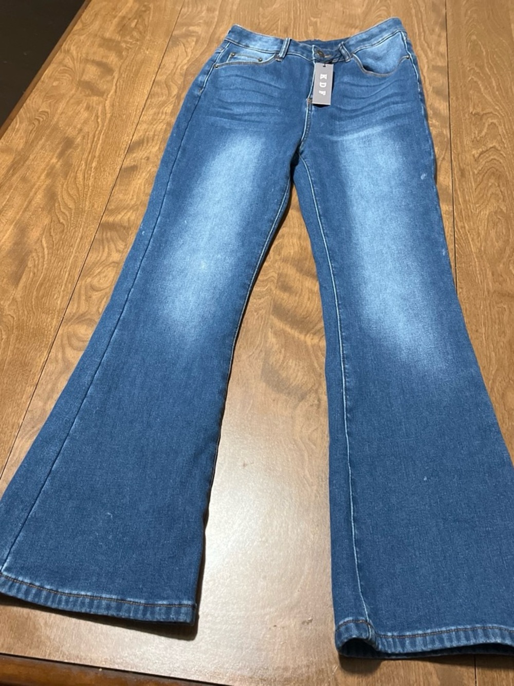 Women’s Flared Jeans - Dark Blue Wash